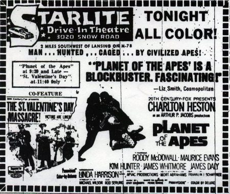 Starlite Drive-In Theatre - News Ad (newer photo)